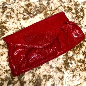 Ruby Red Clutch Handbag